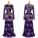 royal eclipse mermaid maxi dress