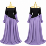 elegant two tone flow maxi dress