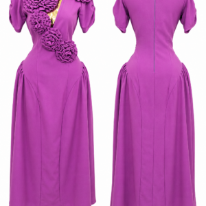 floral elegance midi dress