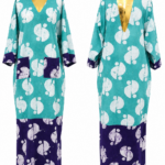 ocean breeze printed maxi kaftan