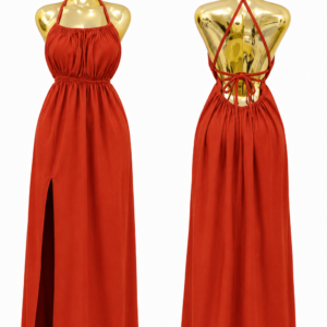 sunset allure halter maxi dress