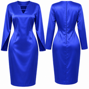 sapphire grace tailored midi dress
