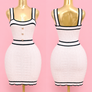 parisian chic knit bodycon dress