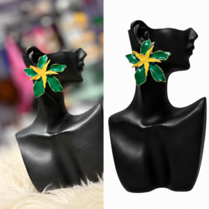 tropical bloom statement earrings